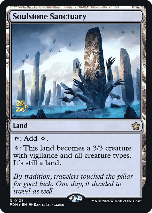 Soulstone Sanctuary (PRE-133S) - Foundations Promos Foil - Premium MTG Single from Wizards of the Coast - Just $1.04! Shop now at Game Crave Tournament Store