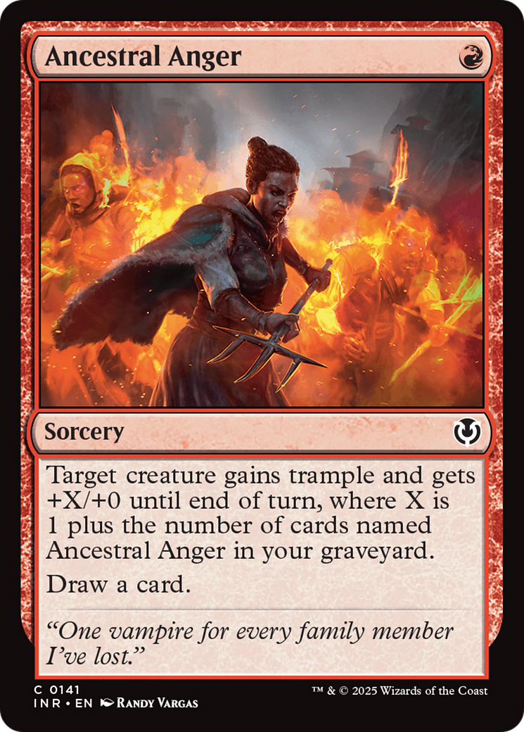 Ancestral Anger (-141) - Innistrad Remastered - Premium MTG Single from Wizards of the Coast - Just $0.25! Shop now at Game Crave Tournament Store