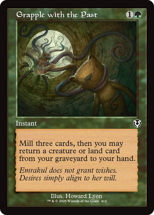 Grapple with the Past (Retro Frame) (-412) - Innistrad Remastered Foil - Premium MTG Single from Wizards of the Coast - Just $0.26! Shop now at Game Crave Tournament Store