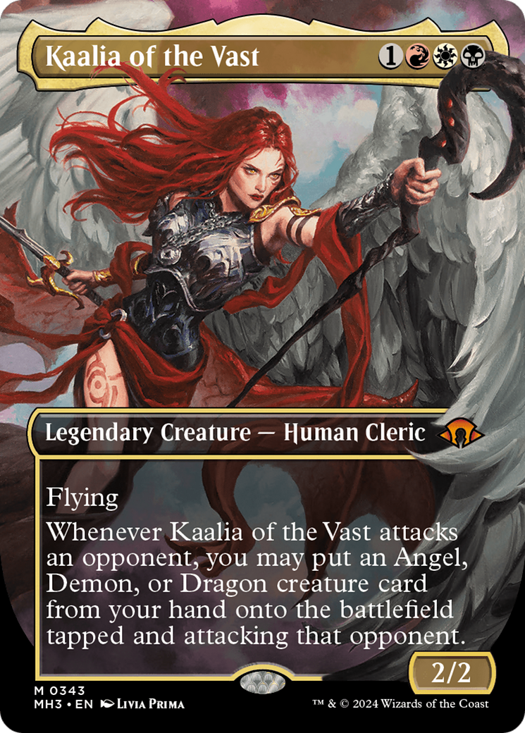 Kaalia of the Vast (MH3-343) - Modern Horizons 3 (Borderless) - Premium MTG Single from Wizards of the Coast - Just $26.98! Shop now at Game Crave Tournament Store