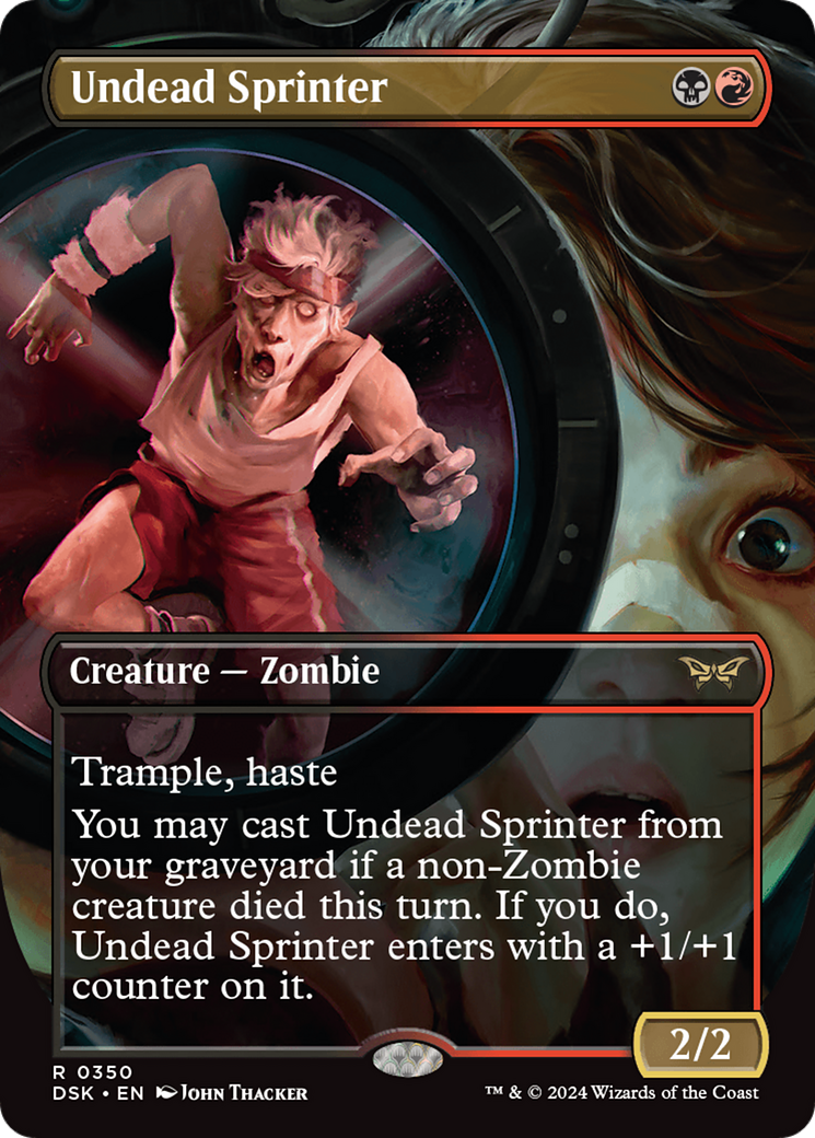 Undead Sprinter (DSK-350) - Duskmourn: House of Horror (Borderless) - Premium MTG Single from Wizards of the Coast - Just $0.25! Shop now at Game Crave Tournament Store