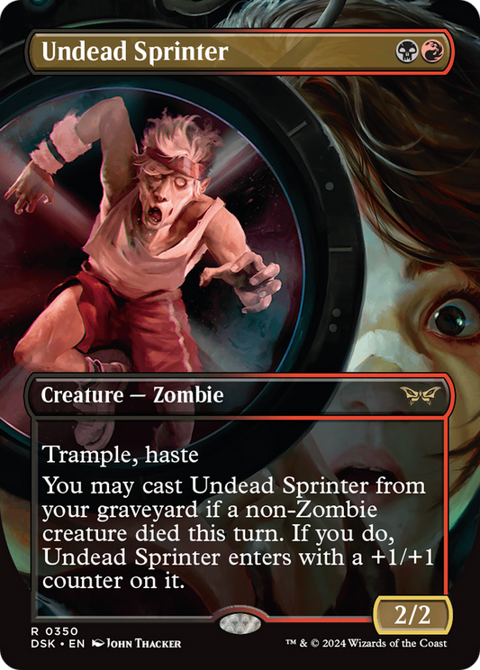 Undead Sprinter (DSK-350) - Duskmourn: House of Horror (Borderless) - Premium MTG Single from Wizards of the Coast - Just $0.25! Shop now at Game Crave Tournament Store