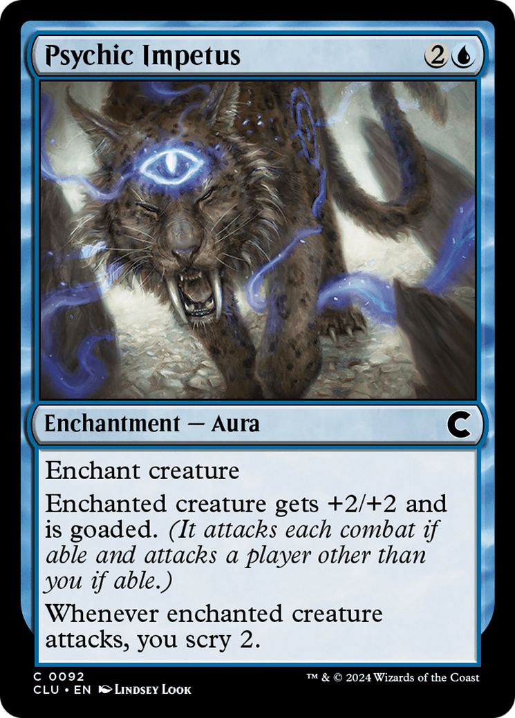 Psychic Impetus (CLU-092) - Ravnica: Clue Edition - Premium MTG Single from Wizards of the Coast - Just $0.25! Shop now at Game Crave Tournament Store