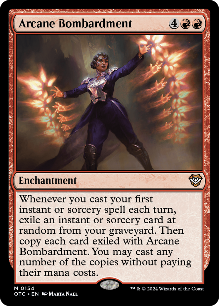 Arcane Bombardment (OTC-154) - Outlaws of Thunder Junction Commander - Premium MTG Single from Wizards of the Coast - Just $1.06! Shop now at Game Crave Tournament Store