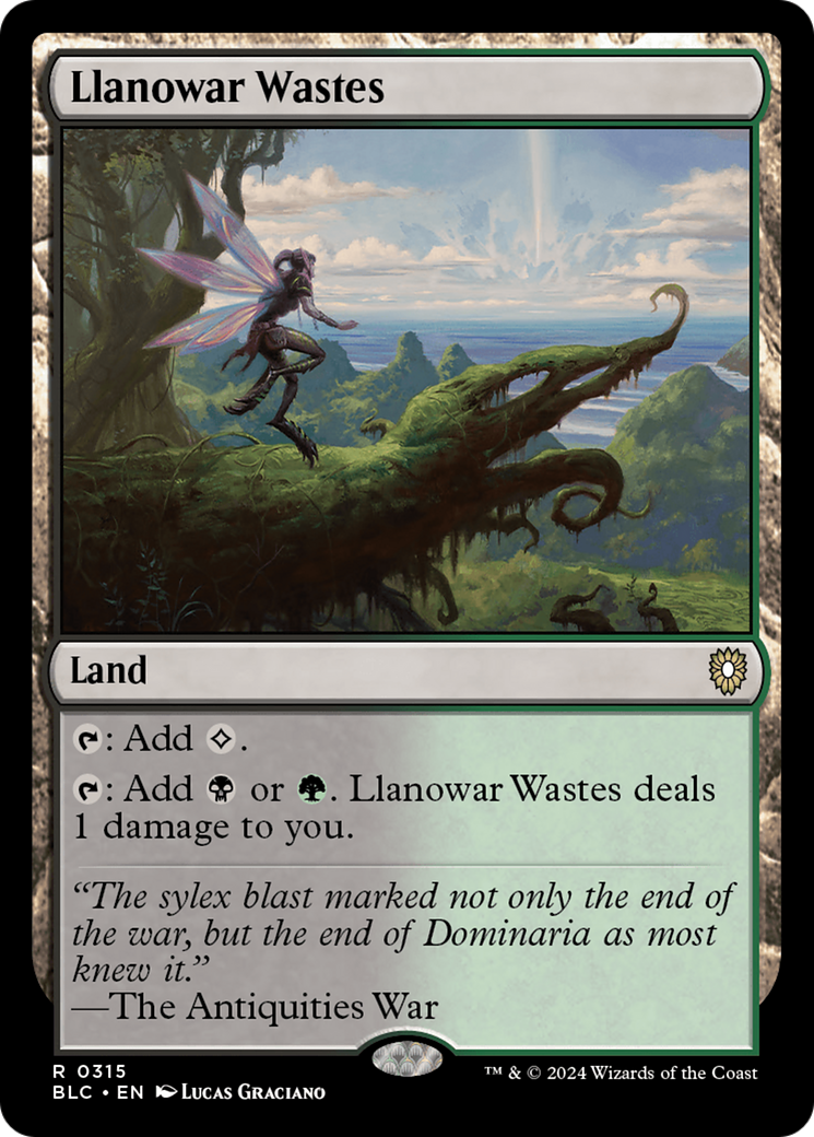 Llanowar Wastes (BLC-315) - Bloomburrow Commander - Premium MTG Single from Wizards of the Coast - Just $1.06! Shop now at Game Crave Tournament Store