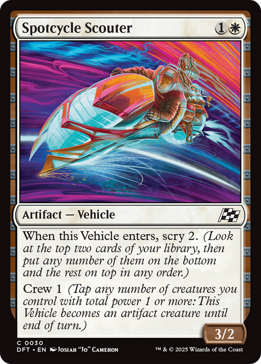 Spotcycle Scouter (DFT-030) - Aetherdrift Foil - Premium MTG Single from Wizards of the Coast - Just $0.08! Shop now at Game Crave Tournament Store