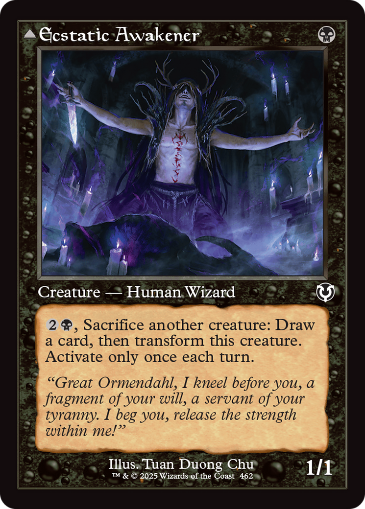 Ecstatic Awakener // Awoken Demon (Retro Frame) (-462) - Innistrad Remastered - Premium MTG Single from Wizards of the Coast - Just $0.26! Shop now at Game Crave Tournament Store