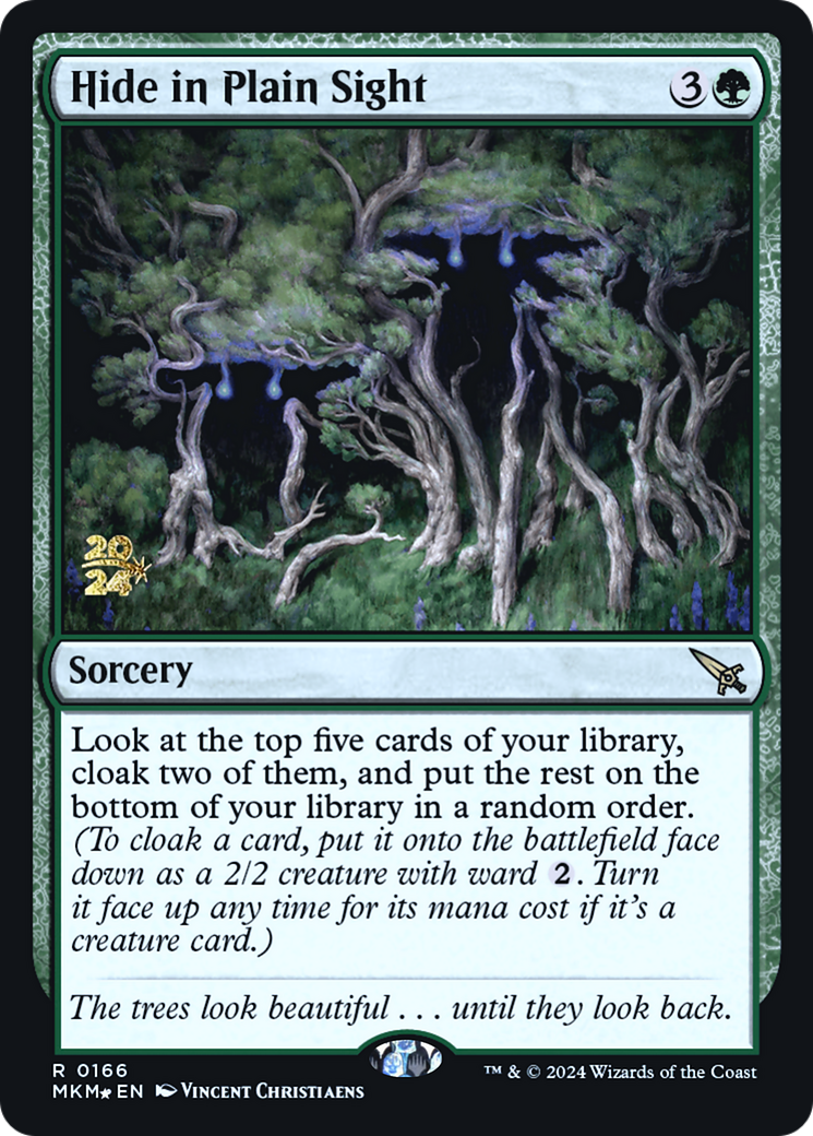 Hide in Plain Sight (PMKM-166S) - Murders at Karlov Manor Promos Foil - Premium MTG Single from Wizards of the Coast - Just $0.52! Shop now at Game Crave Tournament Store