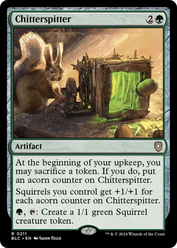 Chitterspitter (BLC-211) - Bloomburrow Commander - Premium MTG Single from Wizards of the Coast - Just $0.25! Shop now at Game Crave Tournament Store