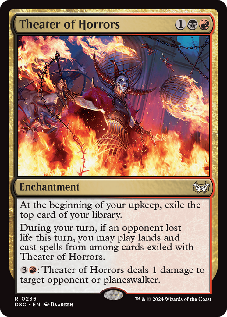 Theater of Horrors (DSC-236) - Duskmourn: House of Horror Commander - Premium MTG Single from Wizards of the Coast - Just $0.25! Shop now at Game Crave Tournament Store