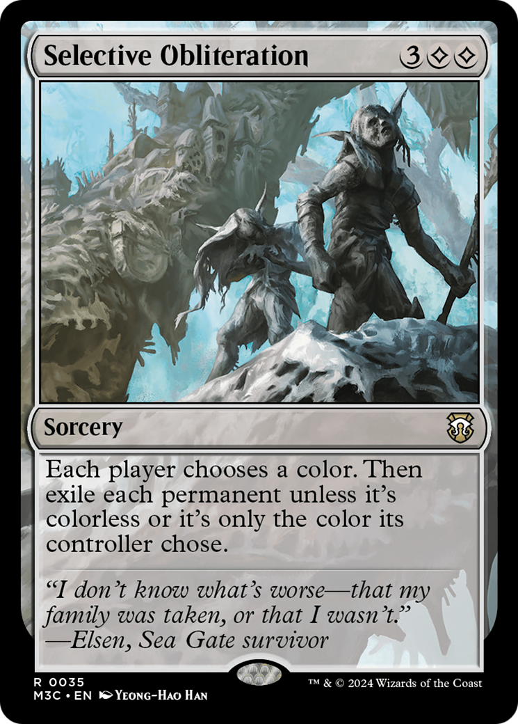 Selective Obliteration (M3C-035) - Modern Horizons 3 Commander Foil - Premium MTG Single from Wizards of the Coast - Just $1.30! Shop now at Game Crave Tournament Store