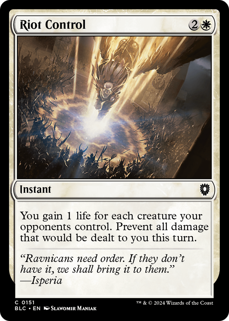 Riot Control (BLC-151) - Bloomburrow Commander - Premium MTG Single from Wizards of the Coast - Just $0.25! Shop now at Game Crave Tournament Store