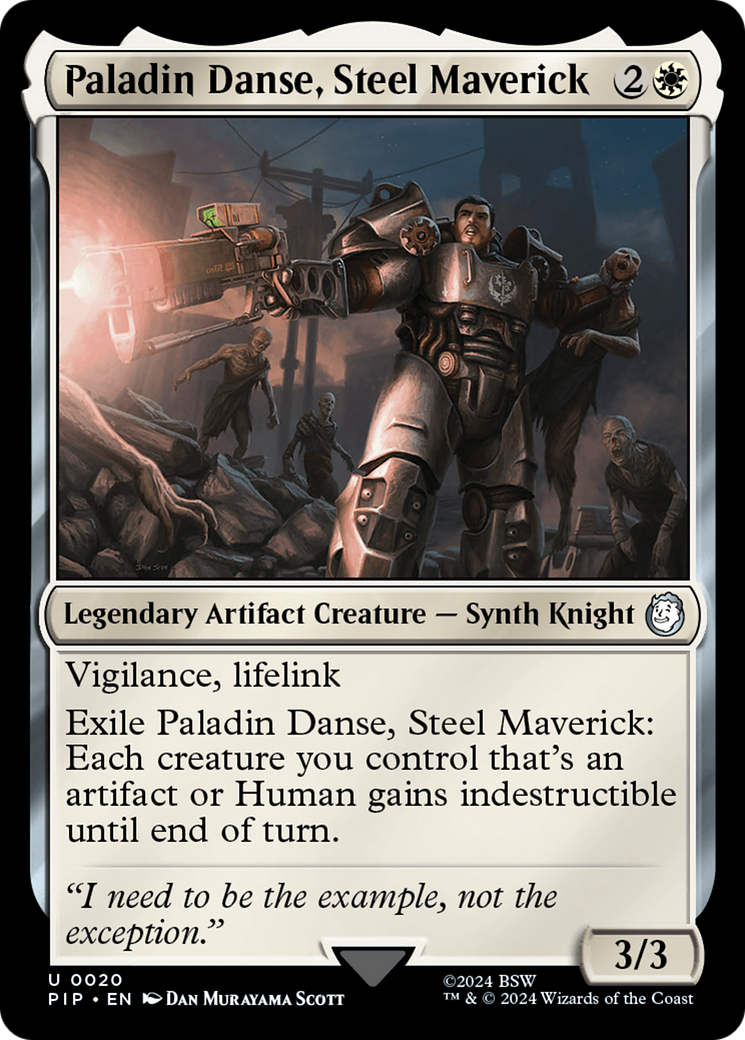 Paladin Danse, Steel Maverick (PIP-020) - Fallout - Premium MTG Single from Wizards of the Coast - Just $0.25! Shop now at Game Crave Tournament Store