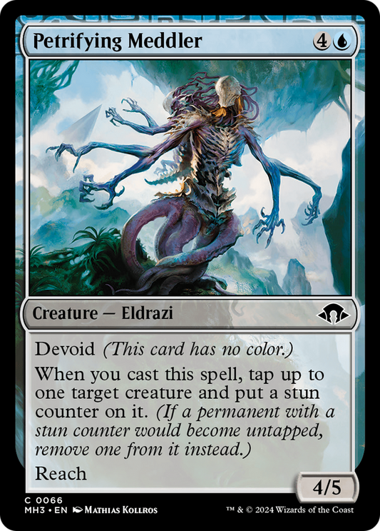 Petrifying Meddler (MH3-066) - Modern Horizons 3: (devoid) - Premium MTG Single from Wizards of the Coast - Just $0.25! Shop now at Game Crave Tournament Store