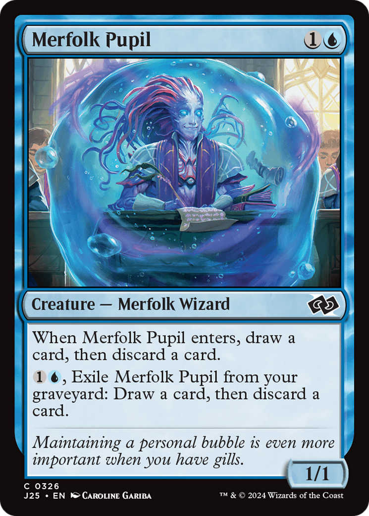Merfolk Pupil (J25-326) - Foundations Jumpstart - Premium MTG Single from Wizards of the Coast - Just $0.25! Shop now at Game Crave Tournament Store