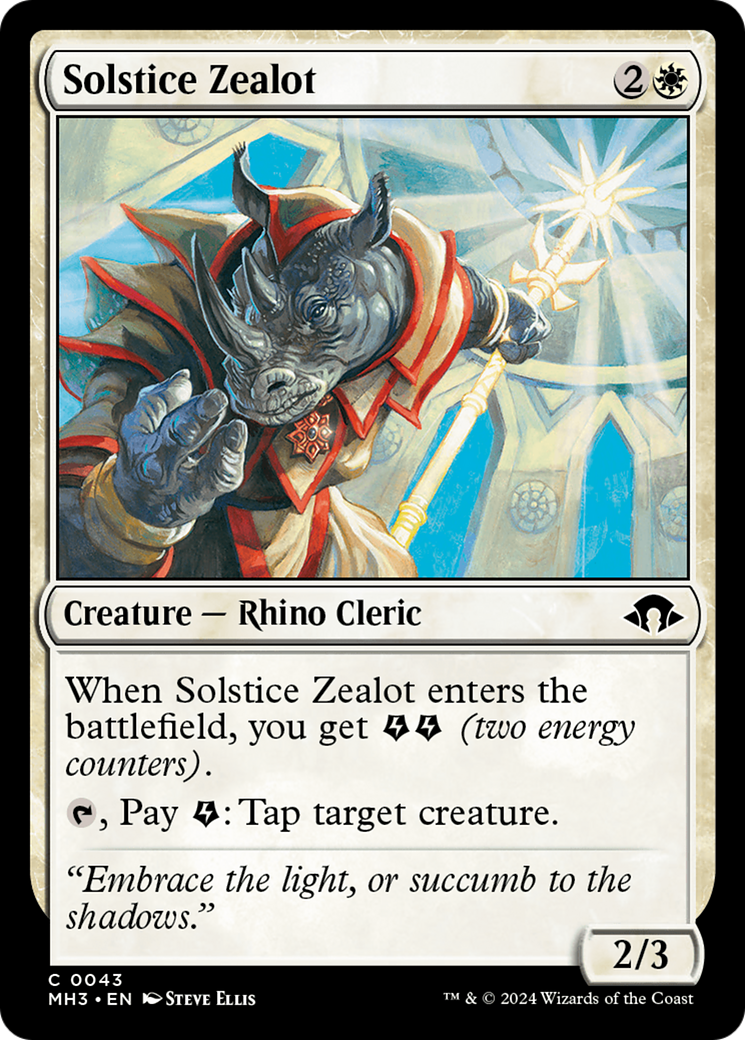 Solstice Zealot (MH3-043) - Modern Horizons 3 - Premium MTG Single from Wizards of the Coast - Just $0.25! Shop now at Game Crave Tournament Store