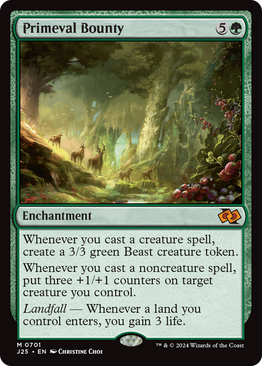 Primeval Bounty (J25-701) - Foundations Jumpstart - Premium MTG Single from Wizards of the Coast - Just $0.30! Shop now at Game Crave Tournament Store