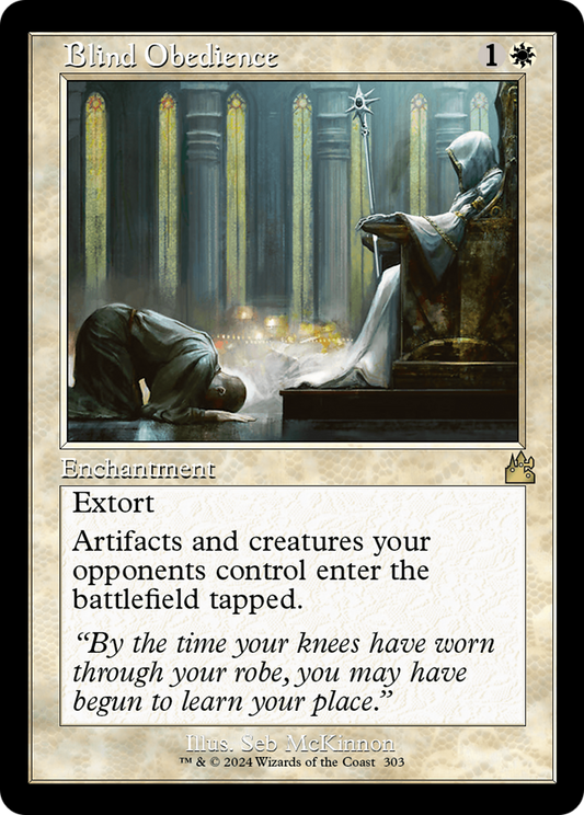 Blind Obedience (RVR-303) - Ravnica Remastered Foil - Premium MTG Single from Wizards of the Coast - Just $2.12! Shop now at Game Crave Tournament Store