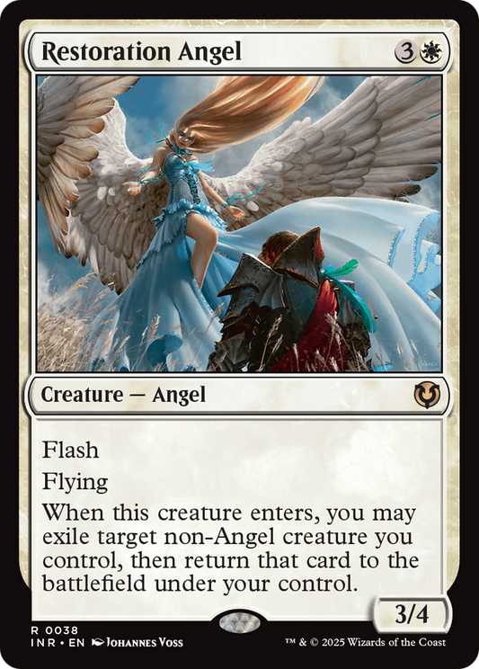 Restoration Angel (-038) - Innistrad Remastered - Premium MTG Single from Wizards of the Coast - Just $0.25! Shop now at Game Crave Tournament Store