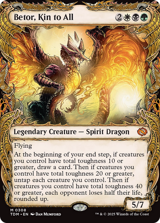 Betor, Kin to All (Showcase) (TDM-308) - Tarkir: Dragonstorm Foil - Premium MTG Single from Wizards of the Coast - Just $7.22! Shop now at Game Crave Tournament Store