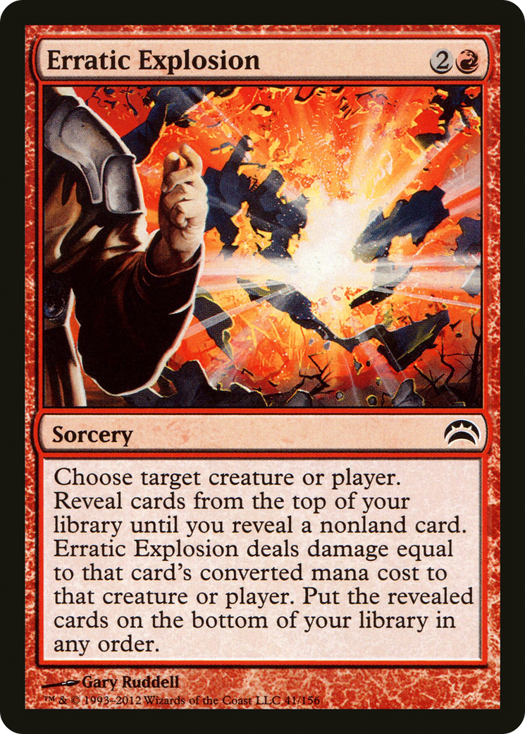 Erratic Explosion (PC2-041) - Planechase 2012 Foil