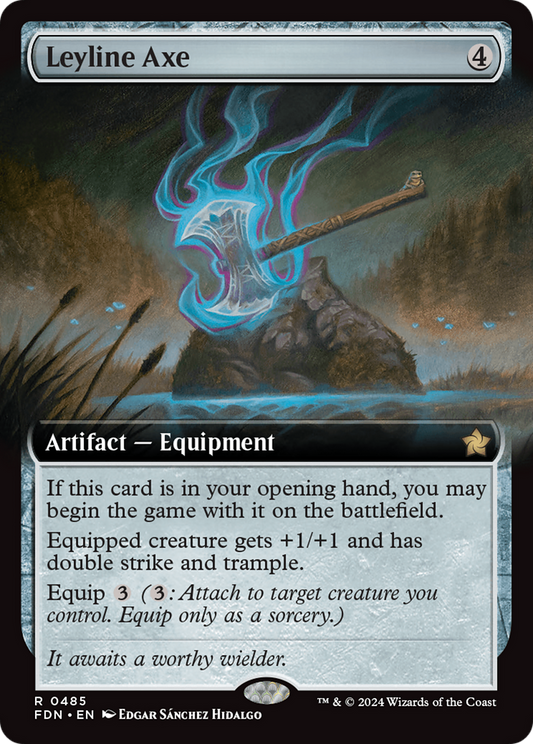 Leyline Axe (FDN-485) - Foundations: (Extended Art) Foil - Premium MTG Single from Wizards of the Coast - Just $3.14! Shop now at Game Crave Tournament Store