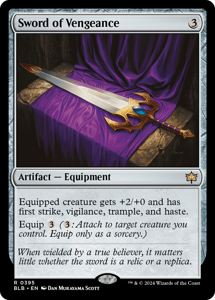 Sword of Vengeance (BLB-395) - Bloomburrow - Premium MTG Single from Wizards of the Coast - Just $0.39! Shop now at Game Crave Tournament Store