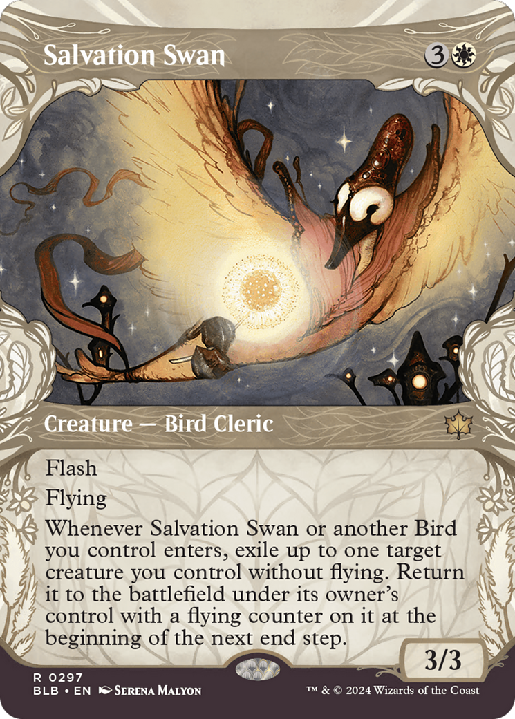 Salvation Swan (BLB-297) - Bloomburrow: (Showcase) - Premium MTG Single from Wizards of the Coast - Just $0.35! Shop now at Game Crave Tournament Store