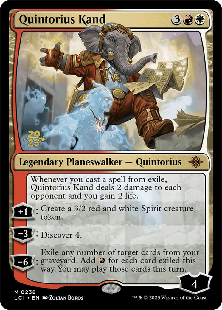 Quintorius Kand (PLCI-238S) - The Lost Caverns of Ixalan Promos Foil - Premium MTG Single from Wizards of the Coast - Just $1.46! Shop now at Game Crave Tournament Store