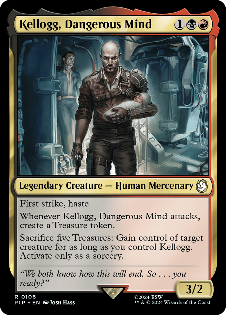Kellogg, Dangerous Mind (PIP-106) - Fallout - Premium MTG Single from Wizards of the Coast - Just $1.08! Shop now at Game Crave Tournament Store