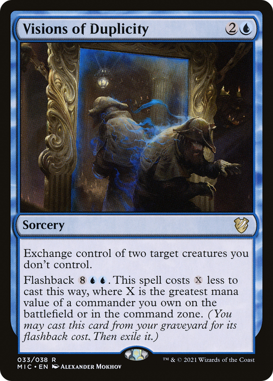 Visions of Duplicity (MIC-033) - Midnight Hunt Commander - Premium MTG Single from Wizards of the Coast - Just $0.08! Shop now at Game Crave Tournament Store