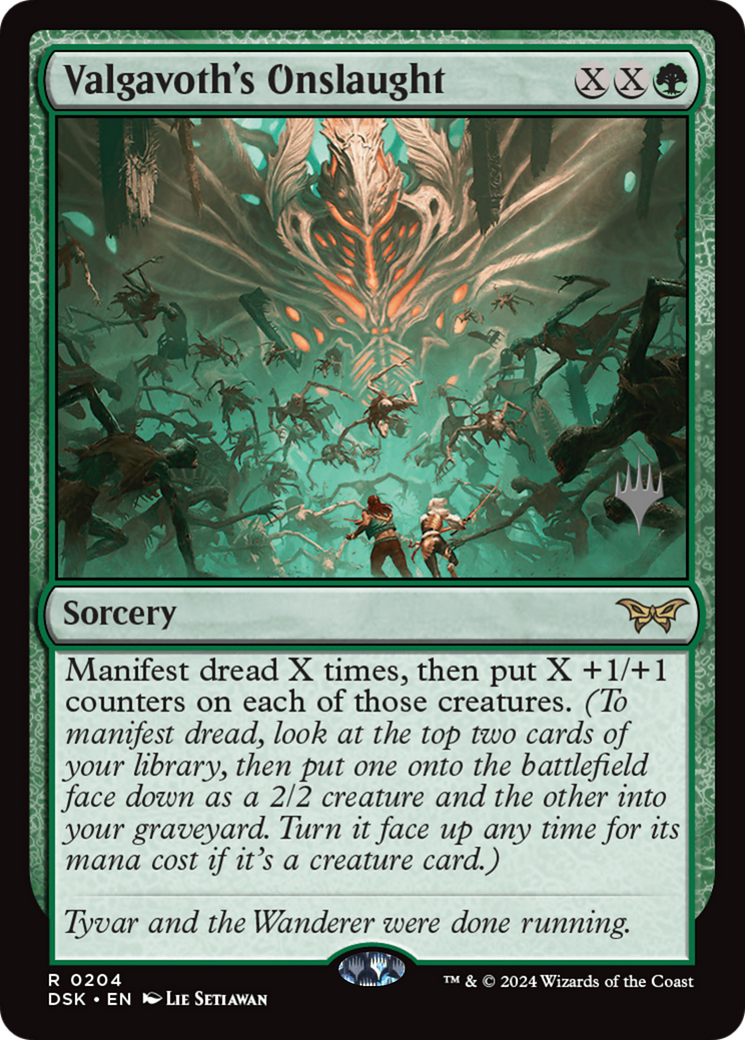 Valgavoth's Onslaught (PDSK-204P) - Duskmourn: House of Horror Promos Foil - Premium MTG Single from Wizards of the Coast - Just $0.98! Shop now at Game Crave Tournament Store