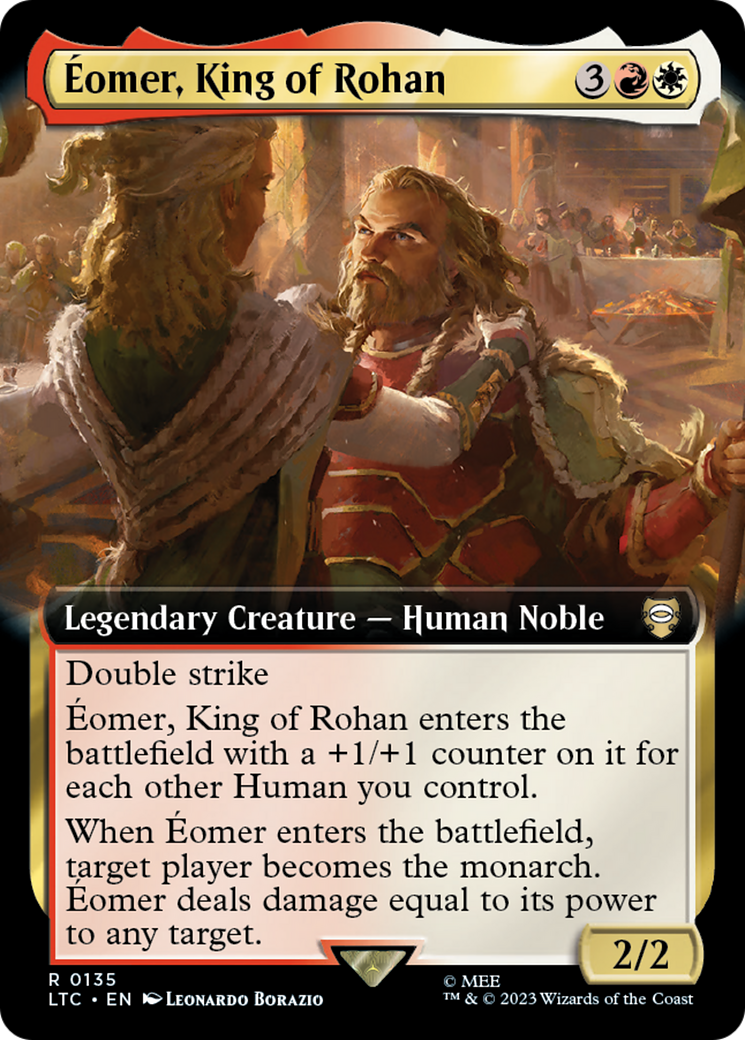 Éomer, King of Rohan (LTC-135) - Tales of Middle-earth Commander: (Extended Art) Foil