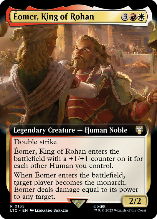 Éomer, King of Rohan (LTC-135) - Tales of Middle-earth Commander: (Extended Art) Foil