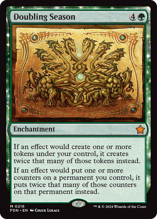 Doubling Season (FDN-216) - Foundations Foil - Premium MTG Single from Wizards of the Coast - Just $23.02! Shop now at Game Crave Tournament Store
