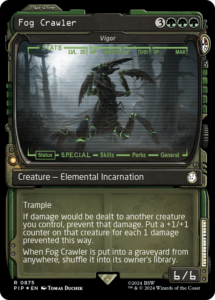 Vigor (PIP-875) - Fallout / Fog Crawler: (Showcase) Foil - Premium MTG Single from Wizards of the Coast - Just $21.39! Shop now at Game Crave Tournament Store