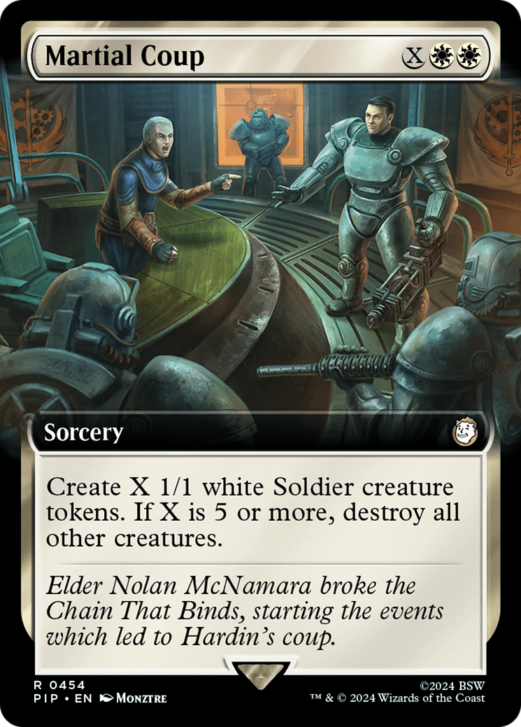 Martial Coup (PIP-454) - Fallout: (Extended Art) Foil - Premium MTG Single from Wizards of the Coast - Just $0.76! Shop now at Game Crave Tournament Store