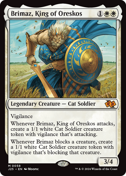 Brimaz, King of Oreskos (J25-058) - Foundations Jumpstart - Premium MTG Single from Wizards of the Coast - Just $5.87! Shop now at Game Crave Tournament Store
