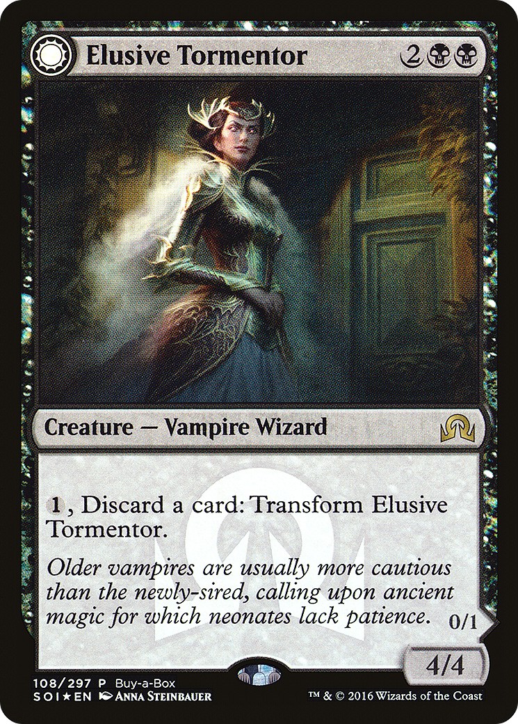 Elusive Tormentor // Insidious Mist (PSOI-108) - Shadows over Innistrad Promos: (Double Faced Transform) Foil
