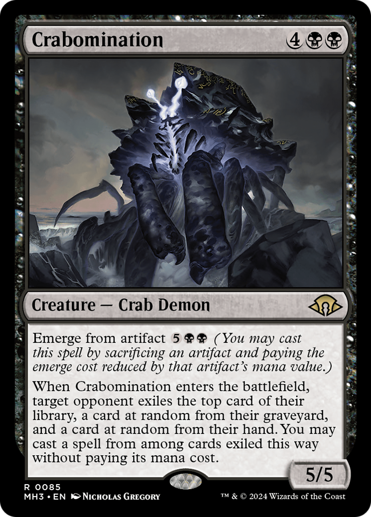 Crabomination (MH3-085) - Modern Horizons 3 Foil - Premium MTG Single from Wizards of the Coast - Just $0.26! Shop now at Game Crave Tournament Store