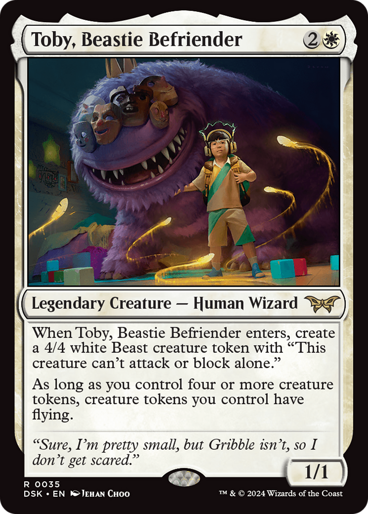 Toby, Beastie Befriender (DSK-035) - Duskmourn: House of Horror - Premium MTG Single from Wizards of the Coast - Just $0.26! Shop now at Game Crave Tournament Store