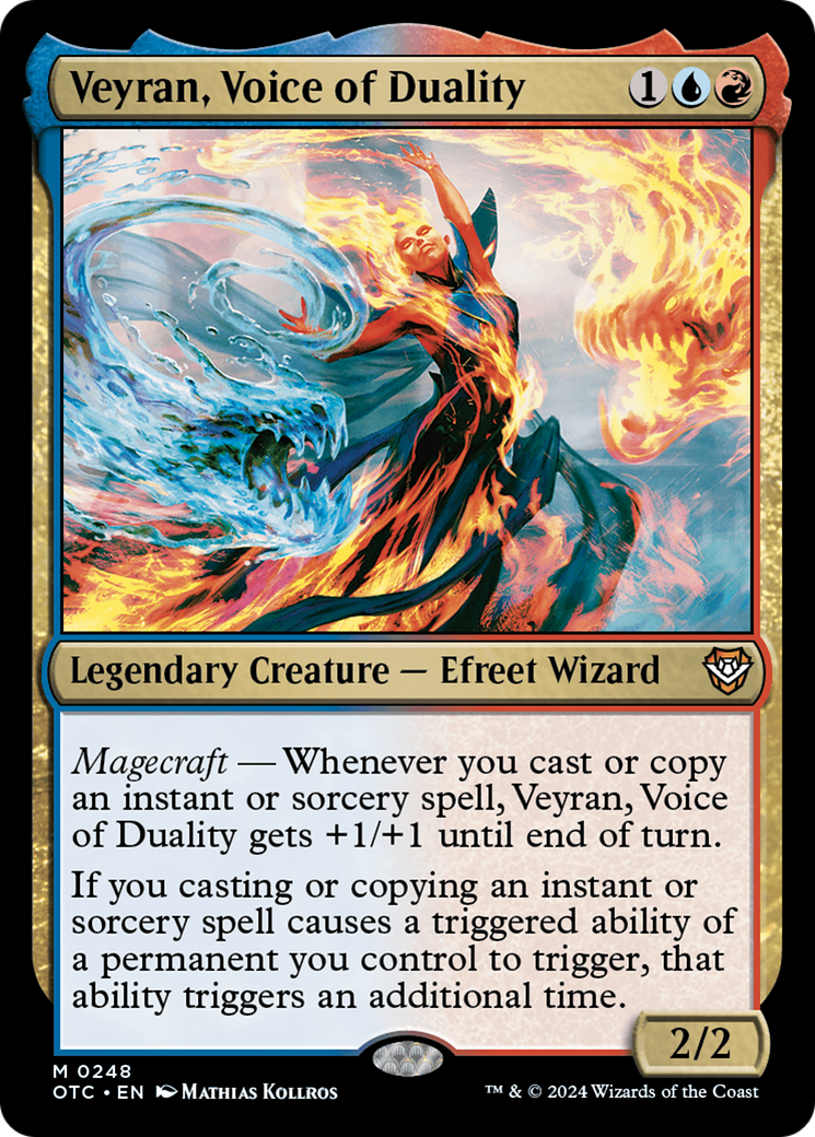 Veyran, Voice of Duality (OTC-248) - Outlaws of Thunder Junction Commander - Premium MTG Single from Wizards of the Coast - Just $3.86! Shop now at Game Crave Tournament Store