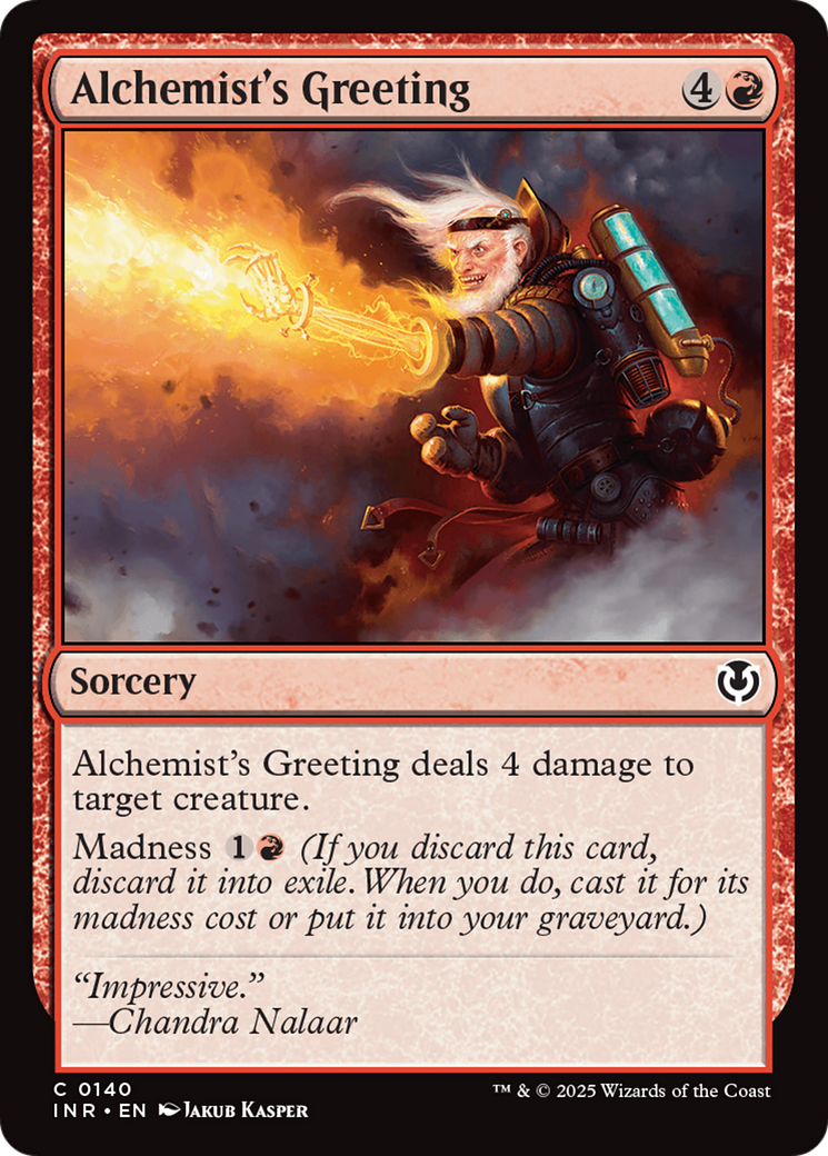 Alchemist's Greeting (-140) - Innistrad Remastered - Premium MTG Single from Wizards of the Coast - Just $0.25! Shop now at Game Crave Tournament Store
