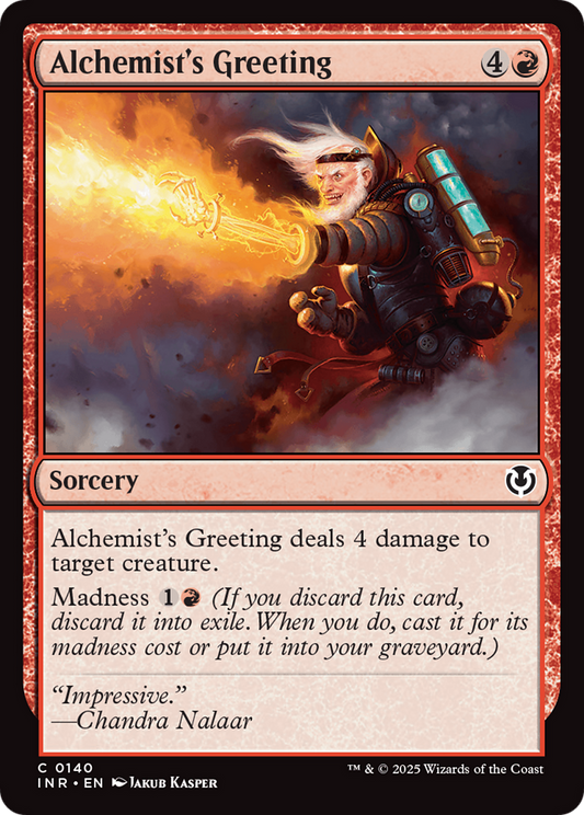 Alchemist's Greeting (-140) - Innistrad Remastered - Premium MTG Single from Wizards of the Coast - Just $0.25! Shop now at Game Crave Tournament Store