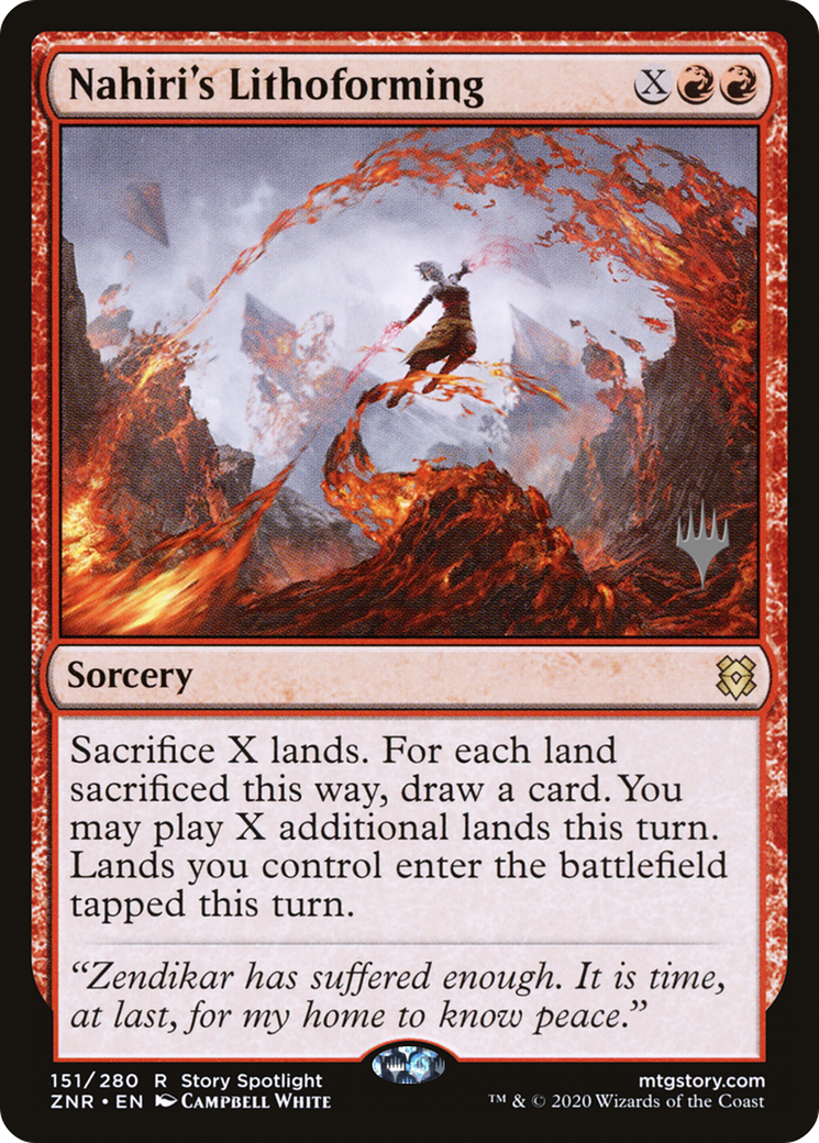Nahiri's Lithoforming (PZNR-151P) - Zendikar Rising Promos Foil