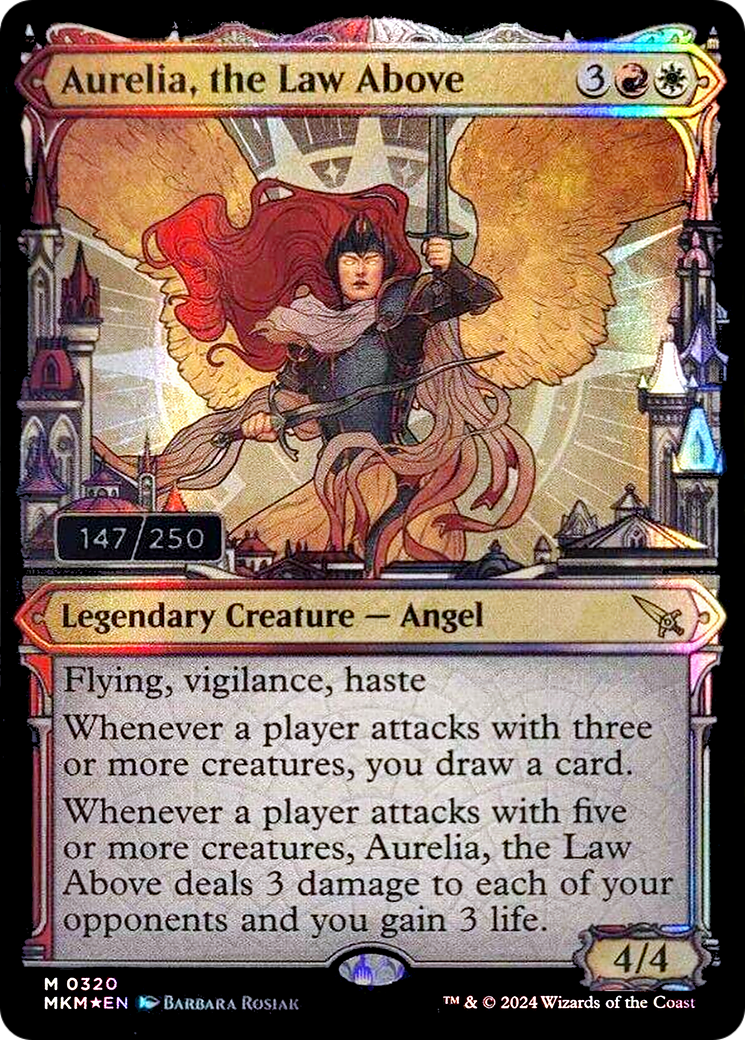 Aurelia, the Law Above (MKM-317Z) - Murders at Karlov Manor: (Showcase) Foil - Premium MTG Single from Wizards of the Coast - Just $743.99! Shop now at Game Crave Tournament Store