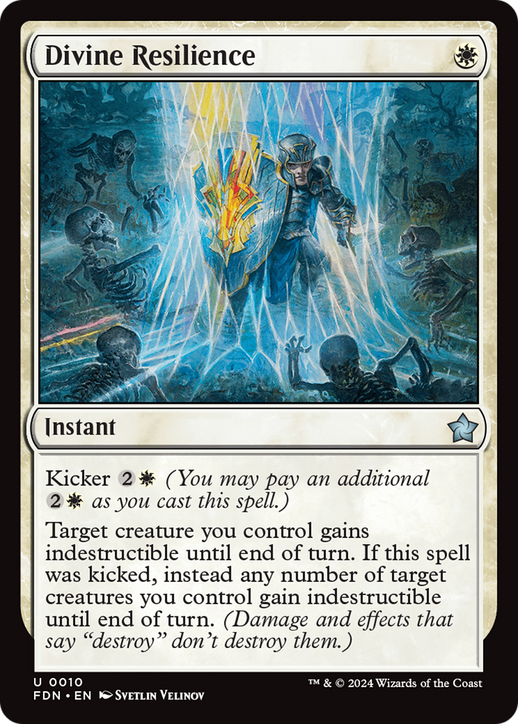 Divine Resilience (FDN-010) - Foundations - Premium MTG Single from Wizards of the Coast - Just $0.25! Shop now at Game Crave Tournament Store