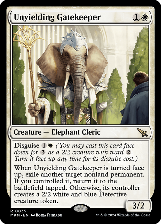 Unyielding Gatekeeper (MKM-035) - Murders at Karlov Manor Foil - Premium MTG Single from Wizards of the Coast - Just $0.26! Shop now at Game Crave Tournament Store