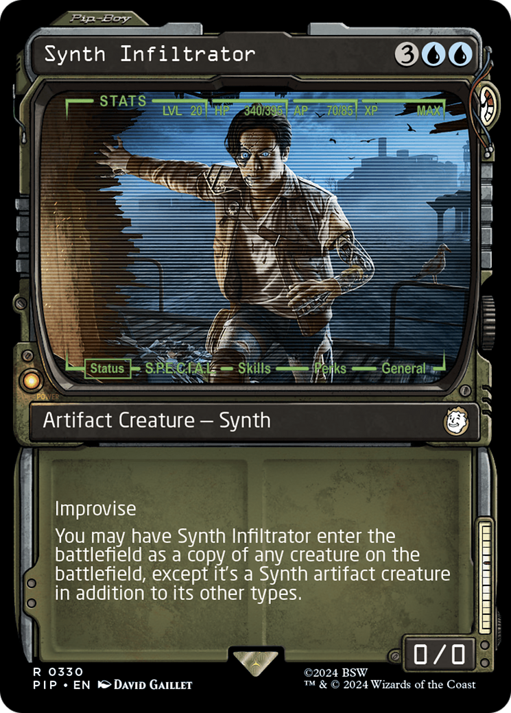 Synth Infiltrator (PIP-330) - Fallout: (Showcase) Foil - Premium MTG Single from Wizards of the Coast - Just $0.37! Shop now at Game Crave Tournament Store