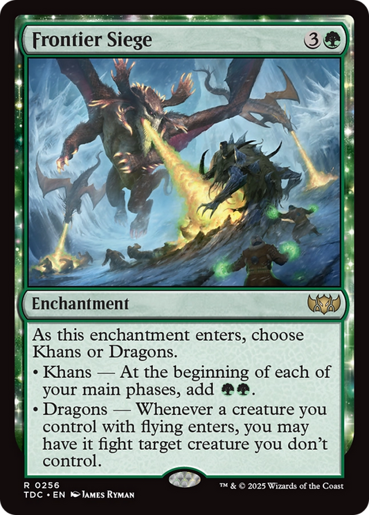 Frontier Siege (TDC-256) - Tarkir: Dragonstorm Commander: (enchantment) - Premium MTG Single from Wizards of the Coast - Just $0.08! Shop now at Game Crave Tournament Store